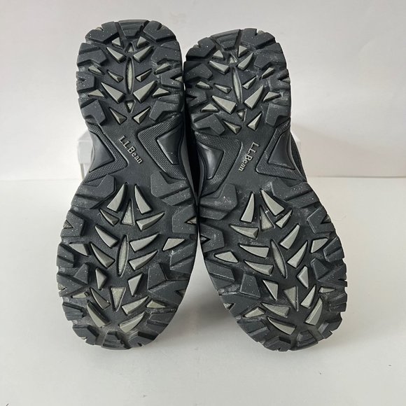 L.L. Bean Quilted Winter Snow Boots Faux Fur Lined Mid Calf Lace Up Booties - Picture 7 of 16